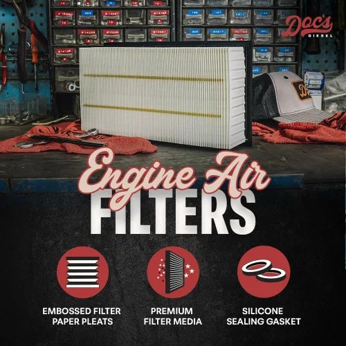 Miniatura 2 de Doc's DPA5446 Filtro de aire para motor diésel Compatible con Ford 7.3L Powerstroke, Super Duty F250, F350, F450, F550 2000-2003 Sustituye a