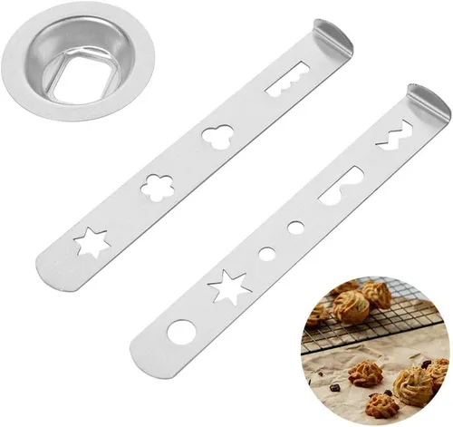 Miniatura 7 de Accesorio de prensa de pastelería para hacer galletas, accesorio para picadora de carne de acero inoxidable, cortadores de masa para hornear