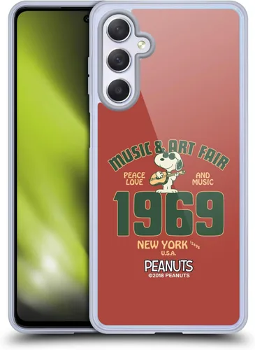 Miniatura 24 de Head Case Designs Funda de gel Woodstock 50th con licencia oficial de Peanuts Snoopy Guitar 1969 [protección de grado militar] compatible