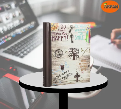 Miniatura 9 de Arpan Álbum de fotos de páginas magnéticas autoadhesivas grandes – 1 álbum de fotos con eslóganes inspiradores para la vida