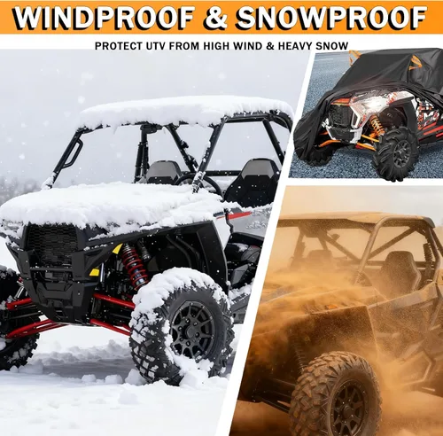 Miniatura 2 de UTV Cover for CFMoto UForce XTX 2019-2025, Quad Cover All Weather Protection Heavy Duty Side by Side Cover Dirt Rain Snow Resistant 4 Wheeler