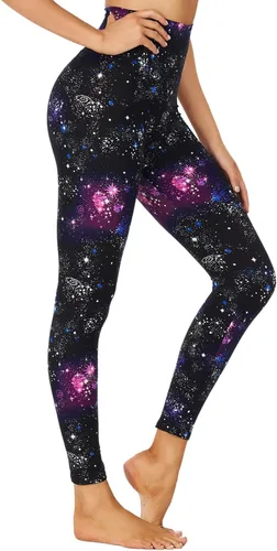 Miniatura 2 de GAYHAY - Leggings de cintura alta para mujer, suaves, opacos, entallados y estampados con control de abdomen ideales para correr, yoga y ciclismo