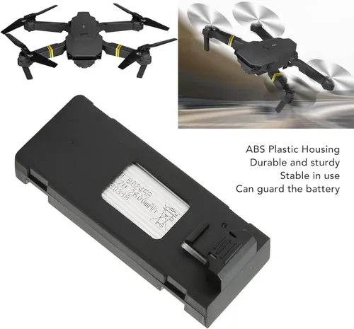 Miniatura 3 de Estink Batería de dron RC de 3.7 V 2600 mAh, batería de repuesto para dron, compatible con E88 E88PRO E88MAX E525 E99 E99PRO P1 P5PRO K3 S1 P8 RC