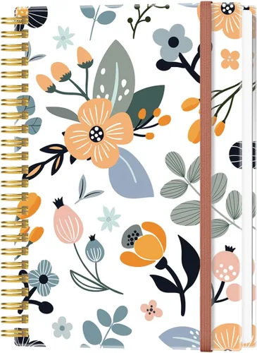 Miniatura 11 de Heveboik Cuaderno en blanco A5 - Cuaderno de papel en blanco de 70 hojas/140 páginas, papel blanco grueso de 100 GSM, diario en espiral en blanco