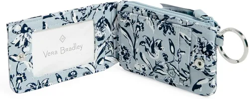 Miniatura 2 de Vera Bradley Cartera de algodón de lujo con cremallera para mujer con protección RFID