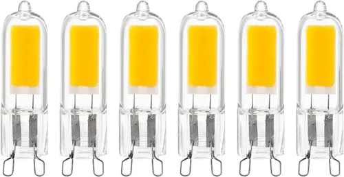 Sunlite Bombilla LED G9 con base de dos pines, 2 vatios (equivalente a halógeno de 25 W), 200 lúmenes, no regulable, luz diurna de 5000 K, paquete