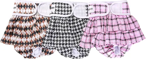 Miniatura 8 de Avont Paquete de 3 Pañales Lavables para Perras Hembras, Cubiertas de Pañales Reutilizables para el Período de Perritas en Ciclo de Celo