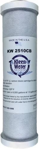 Miniatura 2 de KleenWater Juego de filtros de agua potable alternativos de bloque de carbono, compatible con GE GXSV10C y FXSVC con (4) juntas tóricas de repuesto