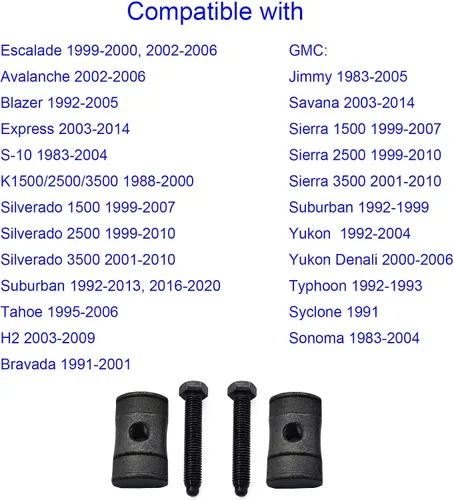 Miniatura 4 de Tuercas de bloque de ajuste de llave de barra de torsión con pernos para Chevy Silverado Suburban Avalanche Tahoe Express K1500/2500/3500, GMC