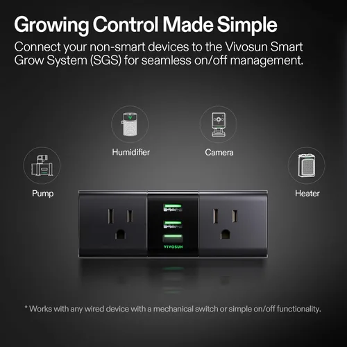 Miniatura 5 de VIVOSUN - Kit de tienda de cultivo, sistema completo de 2.7 × 2.7 pies, sistema de cultivo controlado por WiFi con luz LED de espectro completo