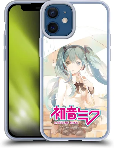 Miniatura 208 de Head Case Designs Licencia Oficial Hatsune Miku Gráficos Lindos Carcasa de Gel [Protección de Grado Militar] Compatible con Apple iPhone 7