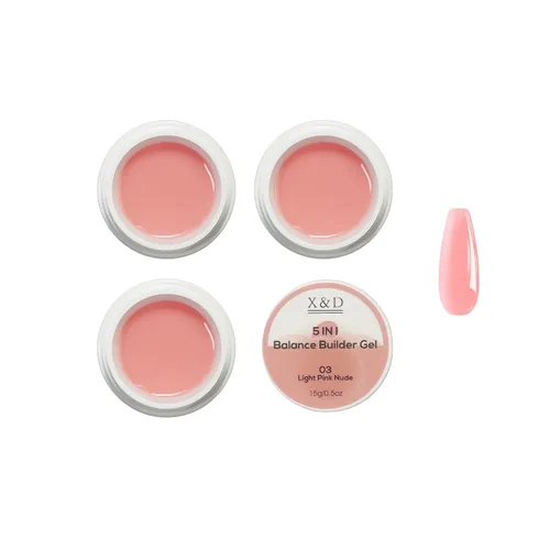Miniatura 9 de X&D Kit de uñas de poligel, 3 piezas de gel de uñas de gel natural transparente, kit de gel de uñas de secado rápido, juego de gel de uñas