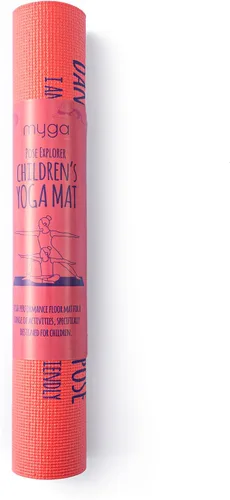 Miniatura 9 de Myga Estera de Yoga para Niños con Estampado de Seda, Estera de Yoga Antideslizante para Ejercicio de Niños, Fitness, Yoga y Mindfulness, Estera