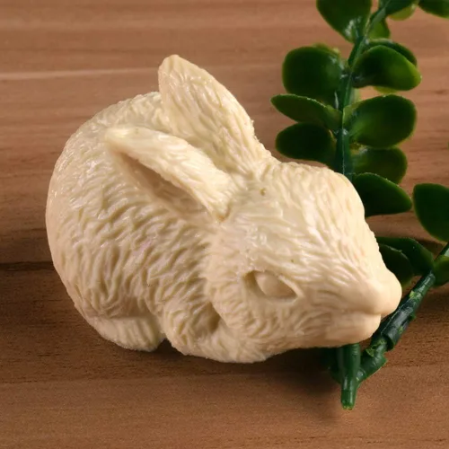 Miniatura 4 de HiParty Molde de silicona para jabón de conejo 3D, molde para decoración de pasteles, fondant, Sugarcraft, antiadherente, fácil de usar