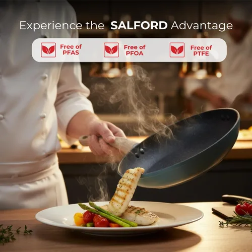 Miniatura 7 de SALFORD Sartén antiadherente de 9.7 pulgadas – Sartén de cerámica compatible con inducción para huevos, tortillas y panqueques Sartén de chef