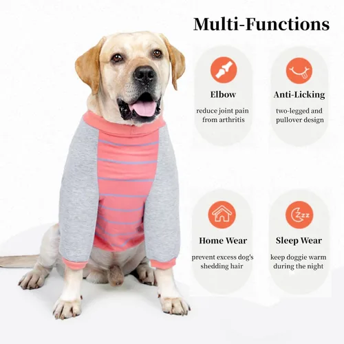 Miniatura 6 de Protector de codo de perro para callos, camisa de protección posoperatoria, ropa de traje de recuperación quirúrgica, tirantes de pierna delantera