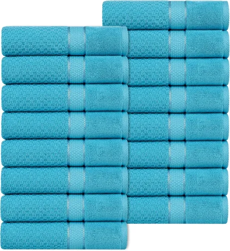 Miniatura 15 de Ample Decor Juego de toallas de baño 100% algodón, 6 piezas, suaves y absorbentes, de secado rápido, juego de toallas de baño