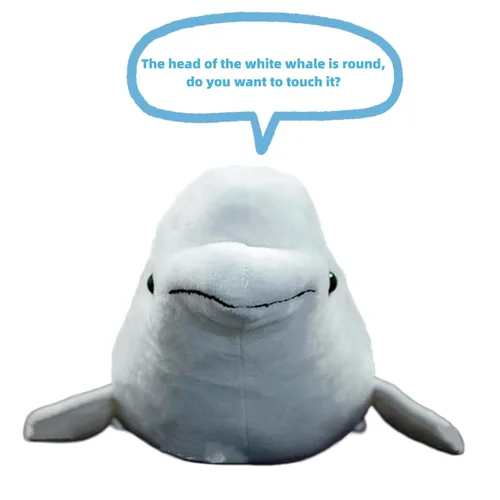 Miniatura 2 de FRANKIEZHOU Beluga - Peluche de ballena, juguete suave realista de 15.7 pulgadas, animal de peluche de criatura marina, juguetes de peluche, regalos