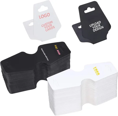 Tarjetas de exhibición de pulseras personalizadas, collar, llavero, soporte para tarjetas, etiquetas colgantes de joyería, tarjeta de exhibición de
