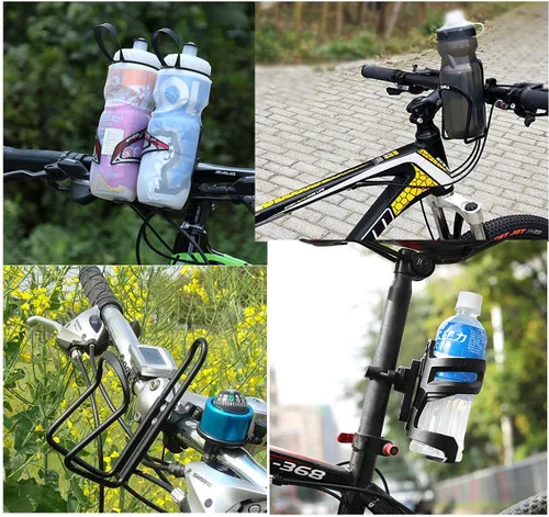 Miniatura 6 de Soporte para botella de agua Platt, para bicicleta, de aleación de aluminio, para manillar/poste de asiento, para bicicletas de carretera, MTB