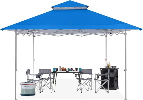 Miniatura 9 de ABCCANOPY - Tienda de campaña con toldo de 10 x 10 con 4 paredes laterales extraíbles y bolsa enrollable, 4 bolsas de peso y red de 10 pies y media