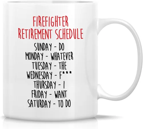 Miniatura 28 de Retreez Taza divertida – Horario de jubilación Do Whatever the Fxxx - Taza de café de cerámica de 11 onzas, divertida, sarcasmo, sarcástico