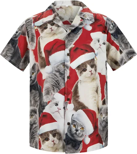 Miniatura 102 de Camisa hawaiana para hombre, con estampado floral, cómoda, con botones, casual, manga corta, ropa de playa para hombre