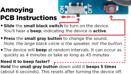 Miniatura 5 de AnnoyingPCB - El dispositivo de broma que no dejará de sonar durante 3 años
