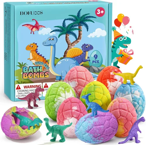 Miniatura 8 de Bombas de baño de unicornio con juguetes sorpresa en el interior, regalos de cumpleaños para niñas, paquetes de 9 bombas de baño de burbujas