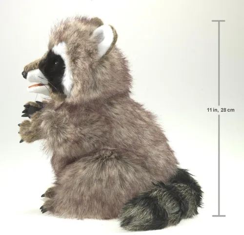 Miniatura 5 de Folkmanis - Marioneta de mano de mapache de peluche
