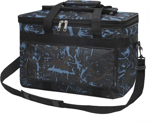 Miniatura 6 de Bolsa de almacenamiento de suministros de arte de gran capacidad con correas, impermeable, suministros de dibujo, bolsa de viaje portátil