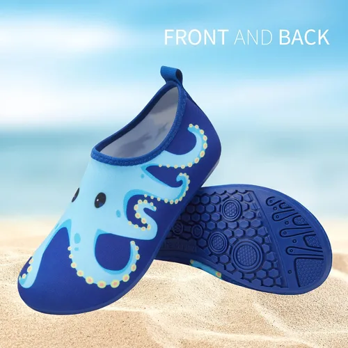 Miniatura 2 de ATHMILE Zapatos de agua para niños y niñas, de secado rápido, calcetines acuáticos antideslizantes para playa, natación, piscina, deportes al aire
