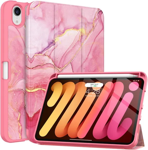 Miniatura 14 de Soke Funda para iPad mini 7(A17 Pro) 2024/iPad Mini 6 2021 de 8.3 pulgadas con Soporte para Lápiz-[Carga de Lápiz + Activación/Suspensión