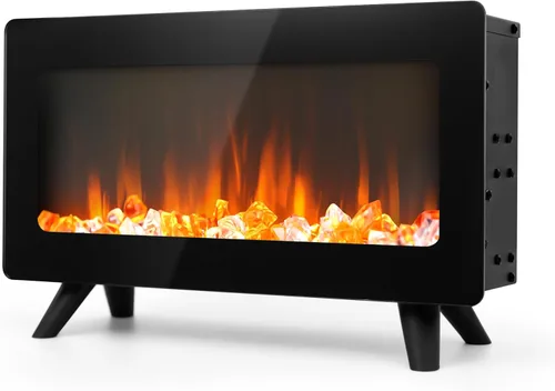 Miniatura 10 de FLAME&SHADE - Calentador de Chimenea Eléctrico Portátil para Uso en Interiores, Calentadores de Chimenea con Llama LED 3D, Protección Contra