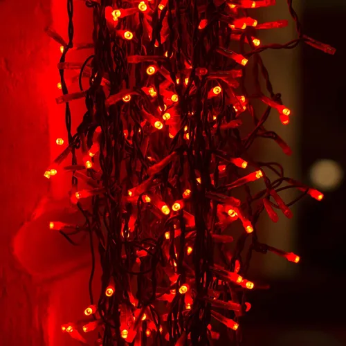 Miniatura 6 de Twinkle Star Guirnalda de 200 luces LED de Halloween de 66 pies con certificación UL segura para exteriores, luces de hadas enchufables, cable verde