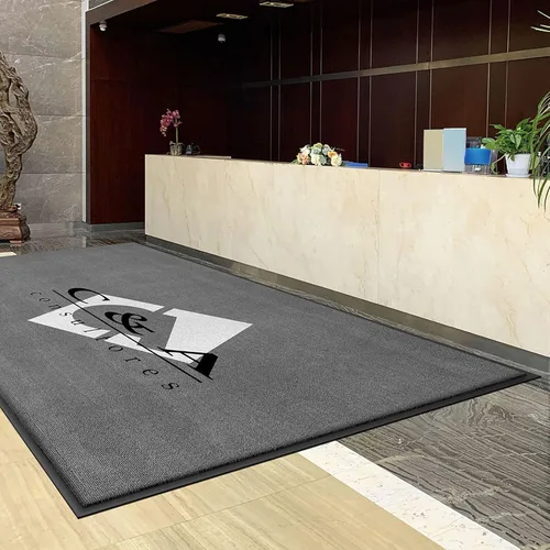 Miniatura 8 de Alfombrillas comerciales personalizadas para puertas Alfombra con logotipo personalizado Texto de entrada Alfombra para entrada con respaldo de goma
