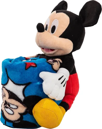 Miniatura 4 de Northwest Mickey Mouse Comic Pop Character Hugger Juego de Almohada y Manta Tipo Throw de Tacto Sedoso, 40" x 50