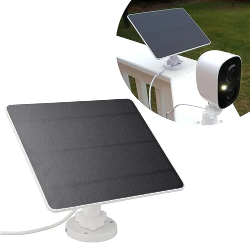 Miniatura 8 de Panel solar de 12 W para cámara de seguridad al aire libre, panel solar USB IP65 con soporte ajustable para linterna de ventilador de timbre