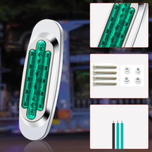 Miniatura 6 de 2 luces LED de marcador de remolque, luz de espacio para montaje en superficie, 5.9 pulgadas, impermeable, sellada, indicadores de marcador lateral