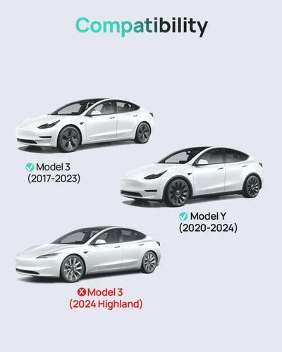 Miniatura 9 de HALOBLK Bandeja organizadora de consola central, diseño extraíble de dos niveles compatible con Tesla Model 3 (2021-2023) Modelo Y (2021-2024)