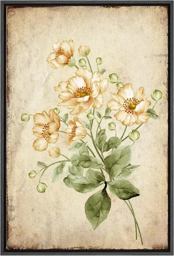 Miniatura 115 de SIGNFORD Lienzo impreso para pared, acuarela, floral, retro, abstracto, naturaleza, desierto, ilustraciones florales botánicas, arte moderno
