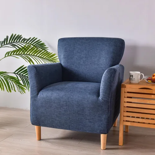 Miniatura 2 de HAOYONG - Funda elástica de terciopelo para silla de banquete, fundas para sillas de 1 pieza, fundas para sillones de sofá, funda suave para sillón