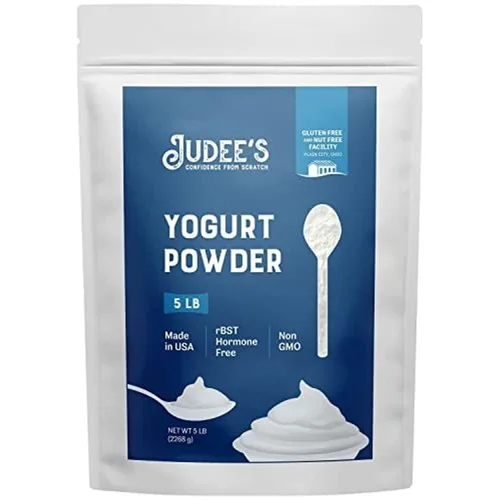 Miniatura 10 de Judee's Gluten Free Yogur griego en polvo – Mezcla sin nueces – Yogur instantáneo en polvo para batidos, paletas y helados – 1.5 libras, paquete de 1