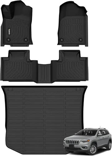 Miniatura 37 de Tapetes de piso para todo clima y forro de carga con respaldo para Chevrolet Suburban de 7 asientos 2021-2025 / GMC Yukon XL de 7 asientos