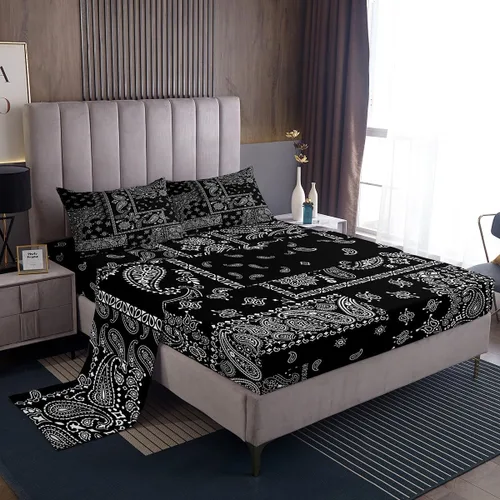 Miniatura 17 de Manfei Honeycomb - Juego de sábanas con diseño de mando de videojuegos tamaño Twin, juego de ropa de cama geométrica azul con controlador
