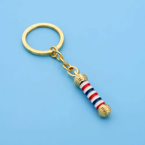 Miniatura 5 de WSNANG Letrero de peluquería con llavero/collar para peluquero con luz de giro, colgante de joyería, estilista de regalo