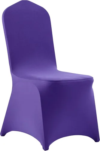 Miniatura 186 de VEVOR 150 fundas blancas para sillas de poliéster y elastano, fundas elásticas para bodas, fiestas, comedor, banquetes, sin pinzas, 150