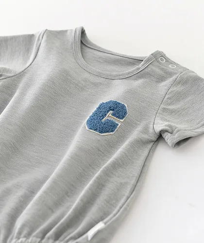 Miniatura 3 de Enfants Chéris Mameluco de burbujas de manga corta para bebé, niño y niña, ropa de verano