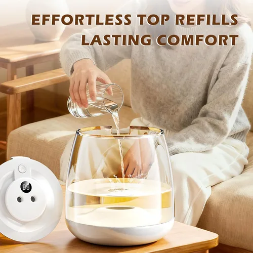 Miniatura 3 de Humidificadores para dormitorio, 3 L de llenado superior de niebla fría 40 horas de tiempo súper largo, 23 dB silencioso, humidificador de bebé