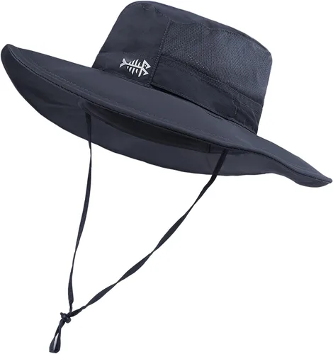 Miniatura 35 de BASSDASH Sombrero de pesca solar UPF 50+ resistente al agua con solapa desmontable para el cuello